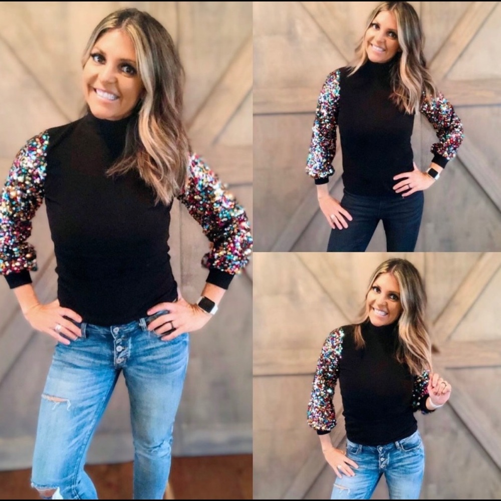 Paint the Town Sequin Top